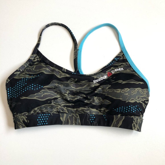 Reebok Other - Reebok Crossfit Sports Bra Camo Print Green Black
